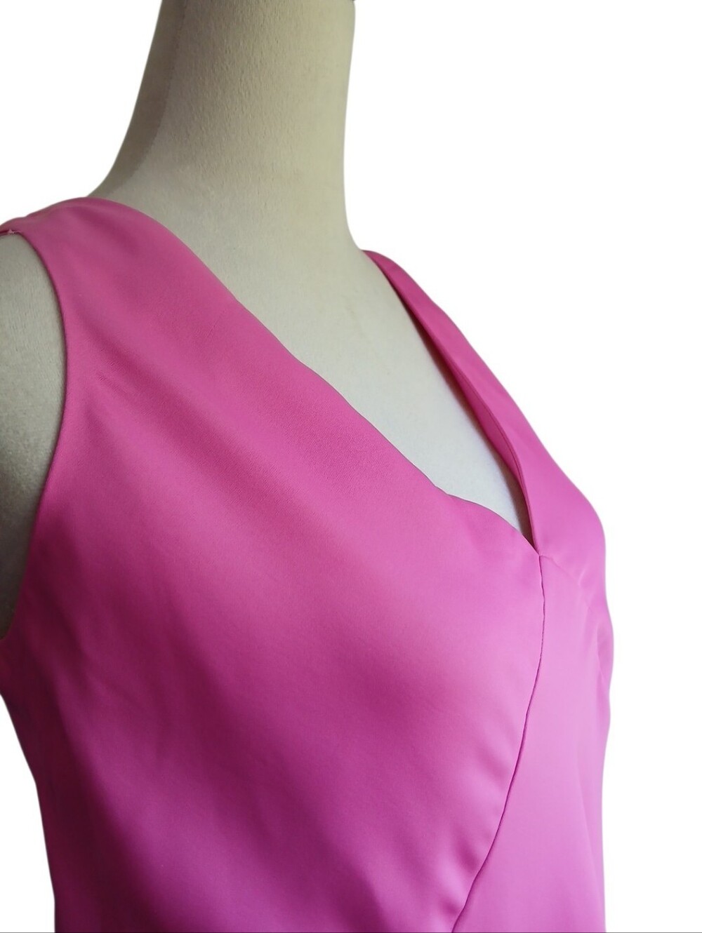 a new day Bright Pink V-Neck Midi Slip Dress - Picture 6 of 7